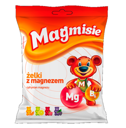 Magmisie Żelki z magnezem 4 smaki 120 g