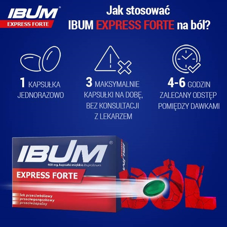 Ibum Express Forte 400 mg, 24 kapsułek miękkich