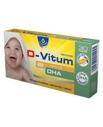 D-Vitum 400 j.m. witamina D DHA 30 kapsułki twist- off
