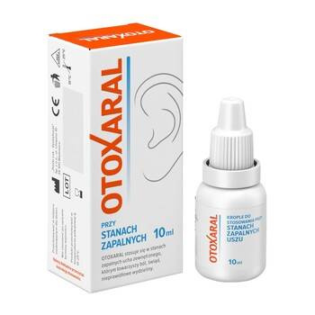 Otoxaral krople do uszu, roztwór 10 ml