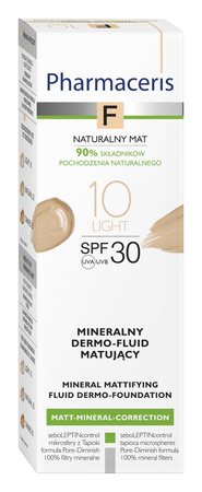 PHARMACERIS F Mineralny dermo-fluid matujący 10 SPF30, 30ml