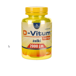 D-Vitum Forte 2000 j.m. Żelki 60 sztuk