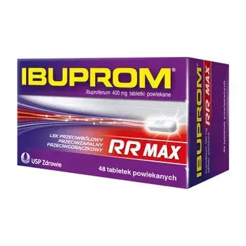 Ibuprom RR MAX 400mg 48 tabletek polekanych