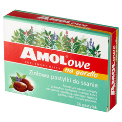 Amolowe pastylki na gardło x 16 szt.