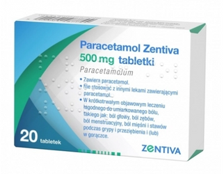 Paracetamol Zentiva tabletki 500 mg, 20 tabletek