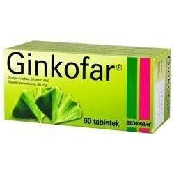 Ginkofar 40mg , 60 tabletek powlekanych