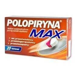 Polopiryna Max 0,5 g, 20 tabletek dojelitowych