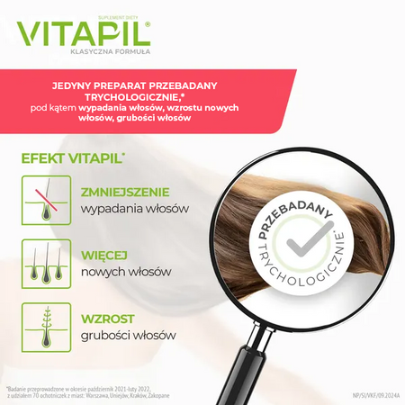 VITAPIL® klasyczna formuła – przy wzmożonym wypadaniu włosów, 60 kapsułek