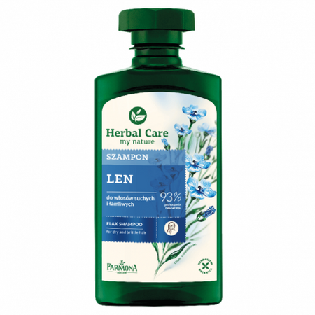 FARMONA HERBAL CARE Szampon do włosów suchych i łamliwych Len  330ml