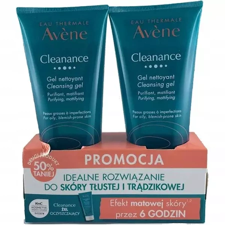  AVENE CLEANANCE Duopack Cleanance żel oczyszczający 2x200 ml