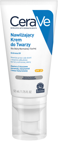 CeraVe Nawilżający Krem do twarzy SPF 25 52 ml