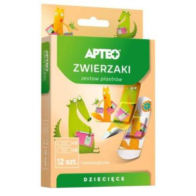  Plastry dla dzieci - zwierzaki APTEO, 12 sztuk