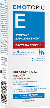 EMOTOPIC Preparat S.O.S. MEDICAL do twarzy i ciała, 30ml 