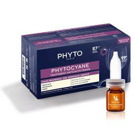 PHYTO PHYTOCYANE Kuracja Przeciw Wypadaniu postępującemu włosów dla kobiet 12x5ml