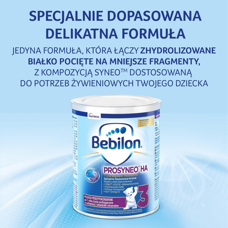 Bebilon PROSYNEO HA Hydrolyzed Advance 3, mleko następne po 1. roku życia, 400g