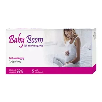 Test owulacyjny (LH) BABY BOOM paskowy, 5 szt.