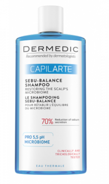 DERMEDIC Capilarte  Szampon Sebu-Balance  przywracający równowagę mikrobiomu 300 ml