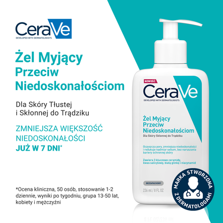 CERAVE Żel Myjący przeciw niedoskonałościom 236ml