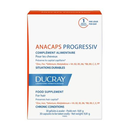 DUCRAY ANACAPS PROGRESSIV x 30 kapsułek
