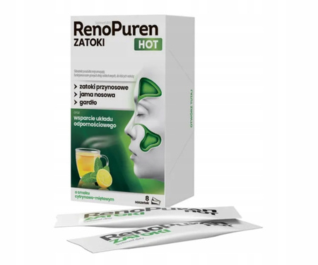 RENOPUREN zatoki HOT proszek  8 saszetek