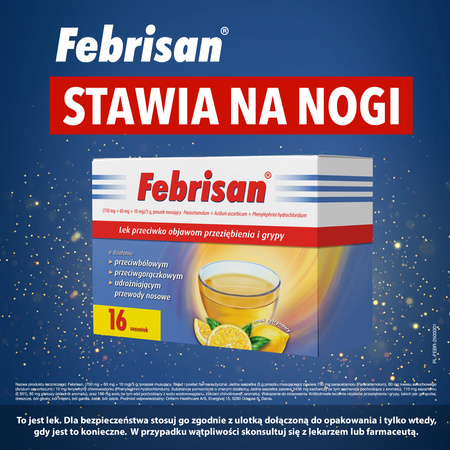 Febrisan proszek musujący, 16 saszetek