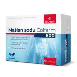 Maślan sodu 600 Colfarm, 60 kapsułek 