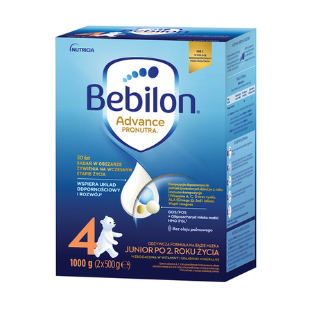 Bebilon 4 Advance Pronutra Junior, formuła na bazie mleka po 2. roku życia, 1000g