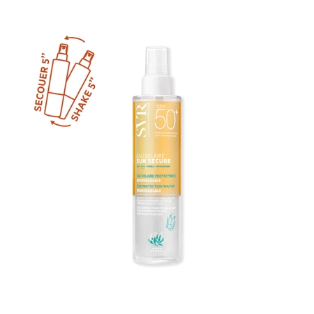 SVR SUN SECURE Eau Solaire SPF50+, biodegradowalny, dwufazowy ochronny spray przeciwsłoneczny - 200 mldATA WAŻNOŚCI 2026,04.30