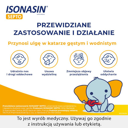 ISONASIN SEPTO Krople do nosa - 20 ampułek