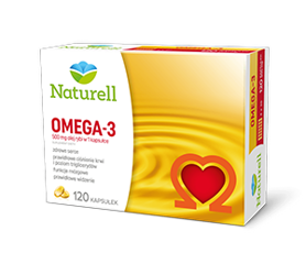 NATURELL Omega-3 500mg, 120 kapsułek