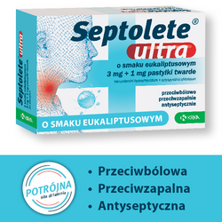 Septolete ultra pastyl.twarde 3mg+1mg 16pa