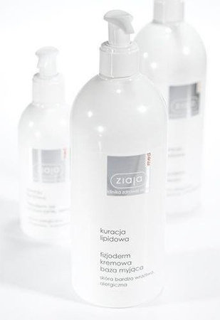 ZIAJA MED LIPIDOWA FIZJODERM kremowa baza myjąca 400ml