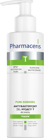 PHARMACERIS T PURI-SEBOGEL Żel myjący do twarzy, 190ml