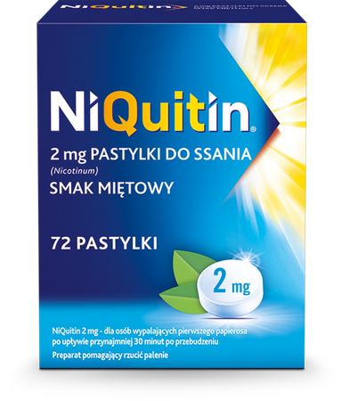 Niquitin 2 mg, 72 pastylki do ssania