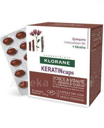 KLORANE Keratine, 30 kapsułek