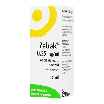 Zabak 0,25 mg/ml krople do oczu, 5 ml (import równoległy Inpharm)