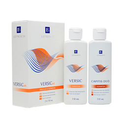 VERSIC SET ZESTAW Emulsja przeciwgrzybiczna, 110 ml + Szampon przeciwłupieżowy, 110 ml