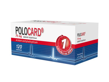 Polocard 75 mg,120 tabletek dojelitowych