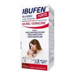 Ibufen dla dzieci Forte o smaku truskawkowym zawiesina 100ml