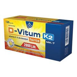 D-Vitum Forte 2000 j.m. K2 kaps. *120