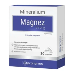 Mineralium Magnez Strong, Cytrynian magnezu, 30 kapsułek 