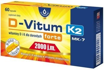 D-Vitum forte 2000 j.m. K2 60 kapsułek