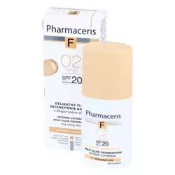 PHARMACERIS F Delikatny fluid intensywnie kryjący 02 SPF20, 30ml