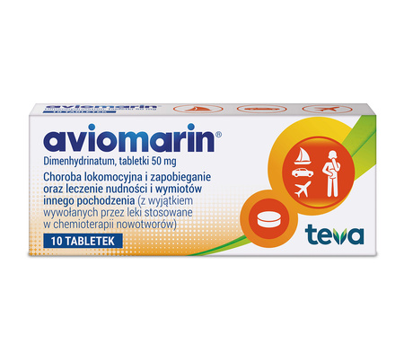 Aviomarin 50mg ,10 tabletek