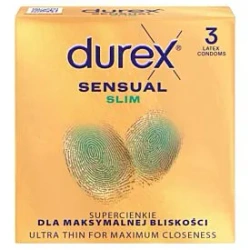 Durex Sensual Slim Prezerwatywy, 3 szt.