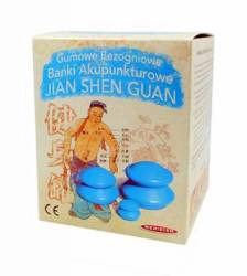  JIAN SHEN GUAN Bańki Akupunkturowe gumowe, 4szt.
