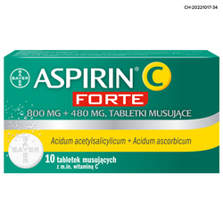ASPIRIN C FORTE,10 tabletek musujących