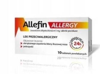 Allefin Allergy 5mg 10 tabletki powlekane.