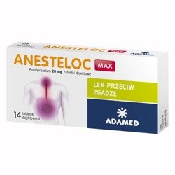 Anesteloc Max 20mg, 14 tabletki dojelitowe