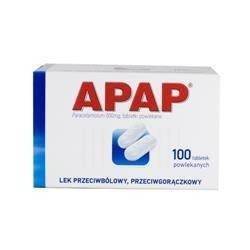 Apap tabletki 500 mg, 100 tabletek